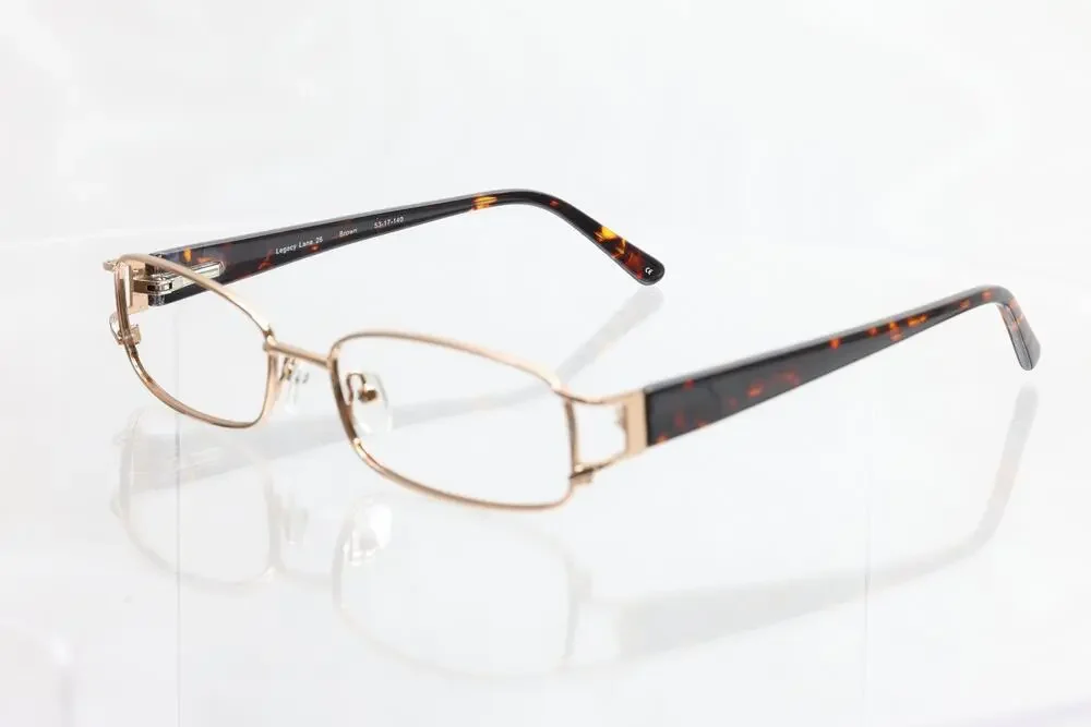 Legacy Lane 26 Brown 53-17-140mm Eyeglass FRAMES ONLY - GOOD CONDITION